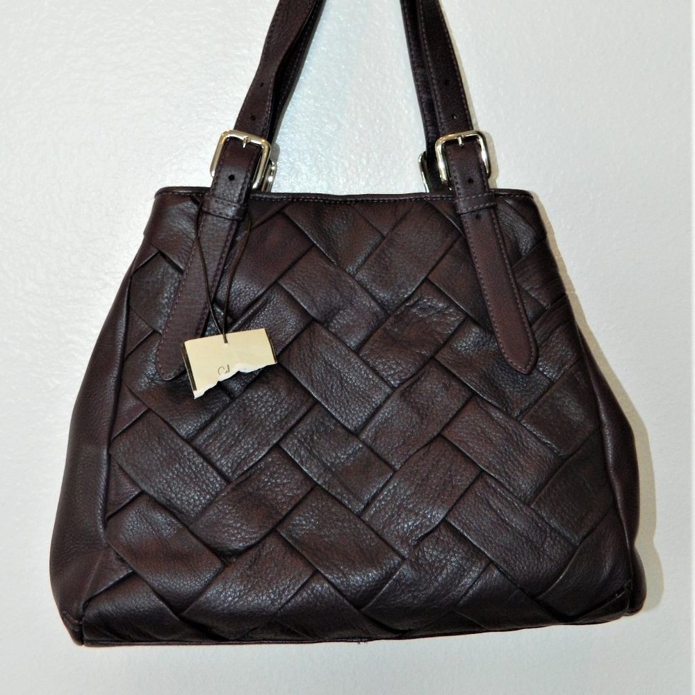 Cole Haan Leather Weave Satchel